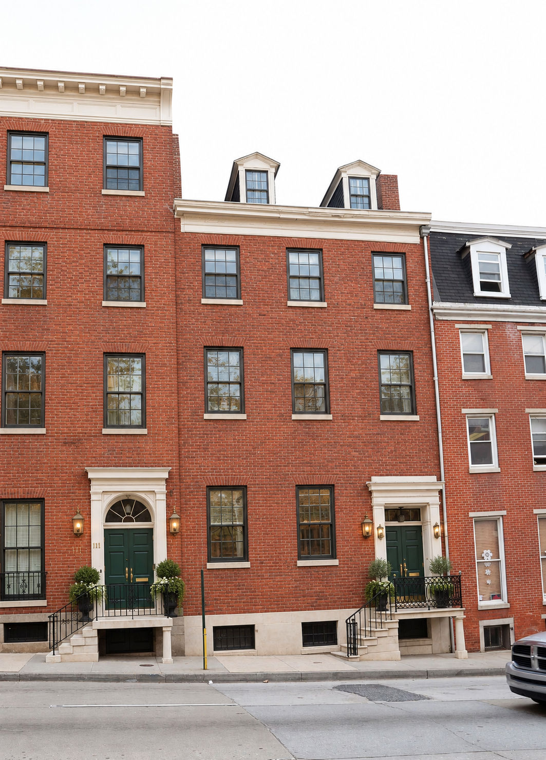 Exterior design concept for 111–113 W Mulberry Street